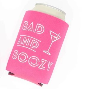 Bachelorette Party Set of 7 - Bach & Boujee Hot Pink Can Coolers